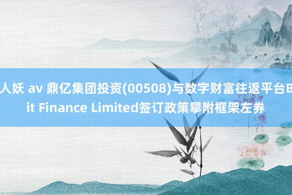 人妖 av 鼎亿集团投资(00508)与数字财富往返平台Bit Finance Limited签订政策攀附框架左券