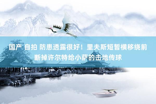 国产 自拍 防患透露很好！里夫斯短暂横移绕前断掉许尔特给小萨的击地传球