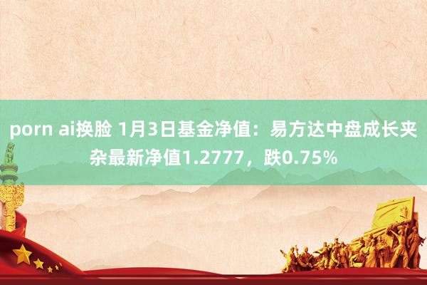 porn ai换脸 1月3日基金净值：易方达中盘成长夹杂最新净值1.2777，跌0.75%