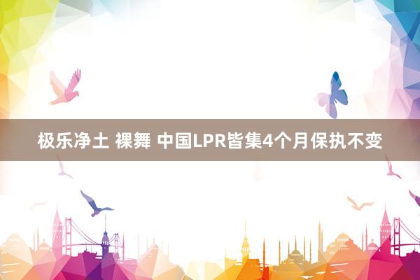 极乐净土 裸舞 中国LPR皆集4个月保执不变